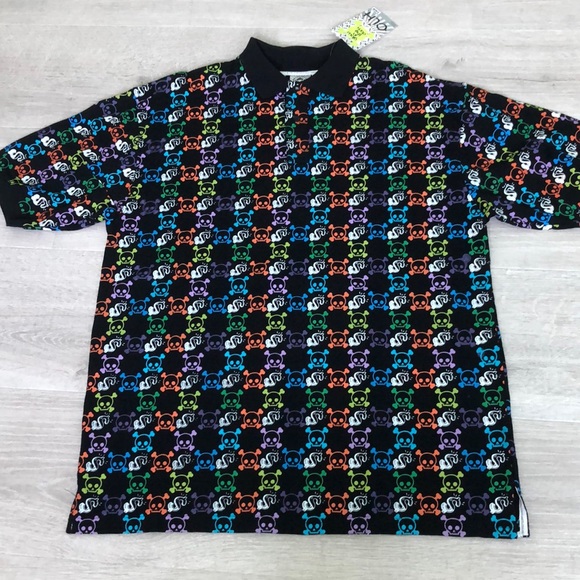 Creating Limitless Heights Skulls/Money Print Polo Glow in the Dark 2XL/3XL - Picture 1 of 10